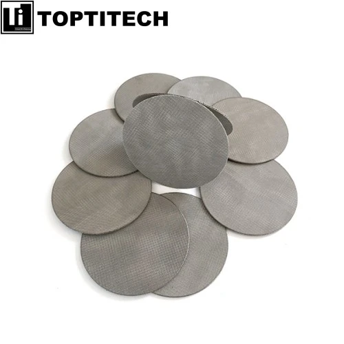 20 Micron Round Stainless Steel Filter Screen Disc