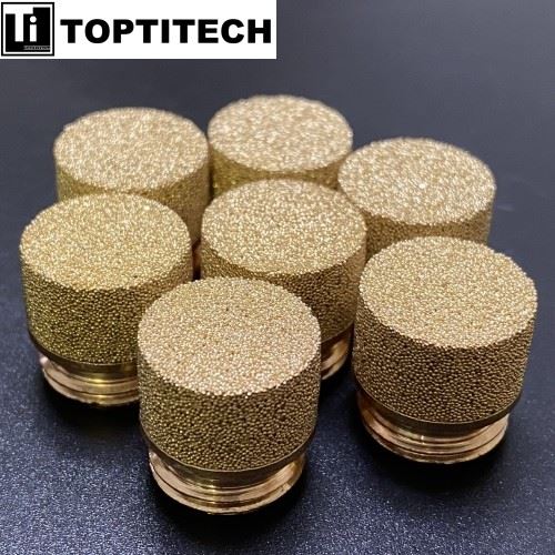 35 Microns Sintered Bronze Muffler Silencer